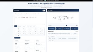 LaTeX Equation Generator screenshot