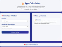 Age Calculator screenshot