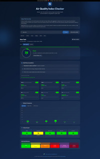 Air Quality Index Tool screenshot
