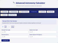 Astronomy Calculator Suite screenshot