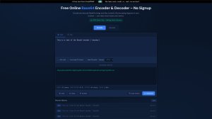 Base64 Encoder / Decoder screenshot