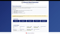 Binaural Beat Generator screenshot