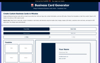 Business Card Maker screenshot