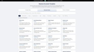 Business Document Templates screenshot