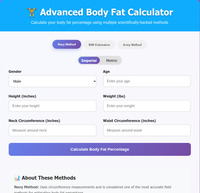 Body Fat Calculator screenshot