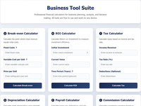 Business Tool Suite screenshot