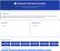 Text case converter screenshot