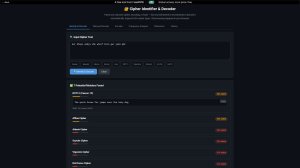 Cipher Identifier & Decoder screenshot