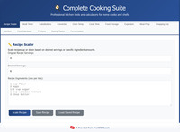 Cooking Tool Suite screenshot