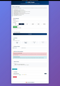 CORS Tester screenshot