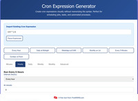 Cron Expression Generator screenshot
