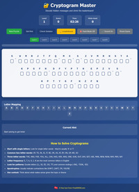 Cryptogram Game screenshot