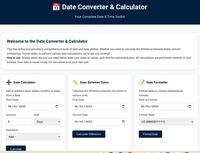 Date Calculator screenshot