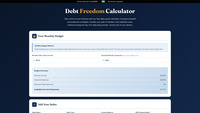 Debt Freedom Calculator screenshot