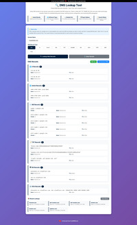 DNS Lookup Tool screenshot