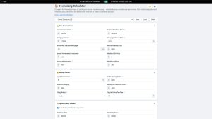 Downsizing Calculator screenshot