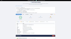 Email Header Analyzer screenshot