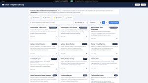 Email Template Library screenshot