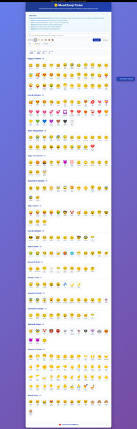 Emoji Mood Picker screenshot