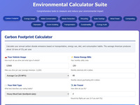 Environmental Calculator Suite screenshot