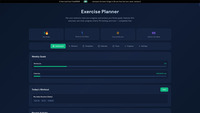 Exercise Planner screenshot