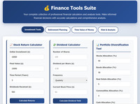 Financial Tools Suite screenshot
