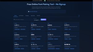 Font Pairing Tool screenshot