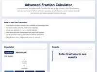 Fraction Calculator screenshot