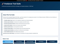 Freelancer Tool Suite screenshot
