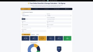 Grain Bin & Storage Calculator screenshot