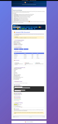 HTML Editor screenshot