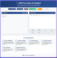 JSON formatter / Validator screenshot