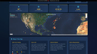 Lightning strike map screenshot