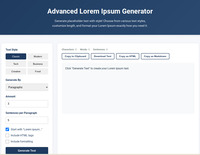 Lorem Ipsum Generator screenshot