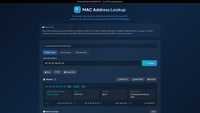 MAC Address Lookup Tool screenshot