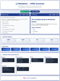 Markdown / HTML Converter screenshot
