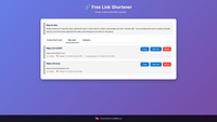 Link Shortener screenshot