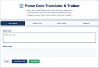 Morse Code Translator / Learner screenshot