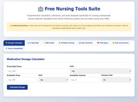 Nursing Calculator Suite screenshot