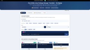 Linux Package Manager Translator screenshot