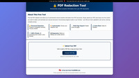 PDF Redaction Tool screenshot