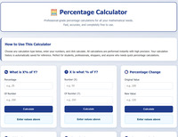 Percentage Calculator screenshot