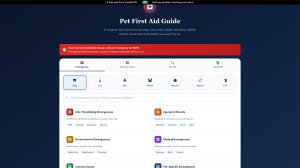 Pet First Aid Guide screenshot