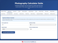 Photography Calculator Suite screenshot
