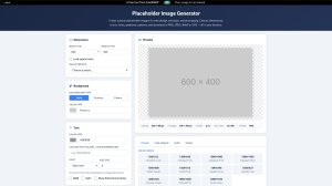 Placeholder Image Generator screenshot