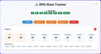 RPG Stats Tracker screenshot