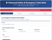 Safety and Emergency Tool Suite screenshot