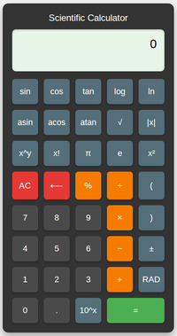 Scientific Calculator screenshot