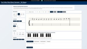 Sheet Music Generator screenshot