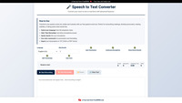 Speech to Text Converter screenshot